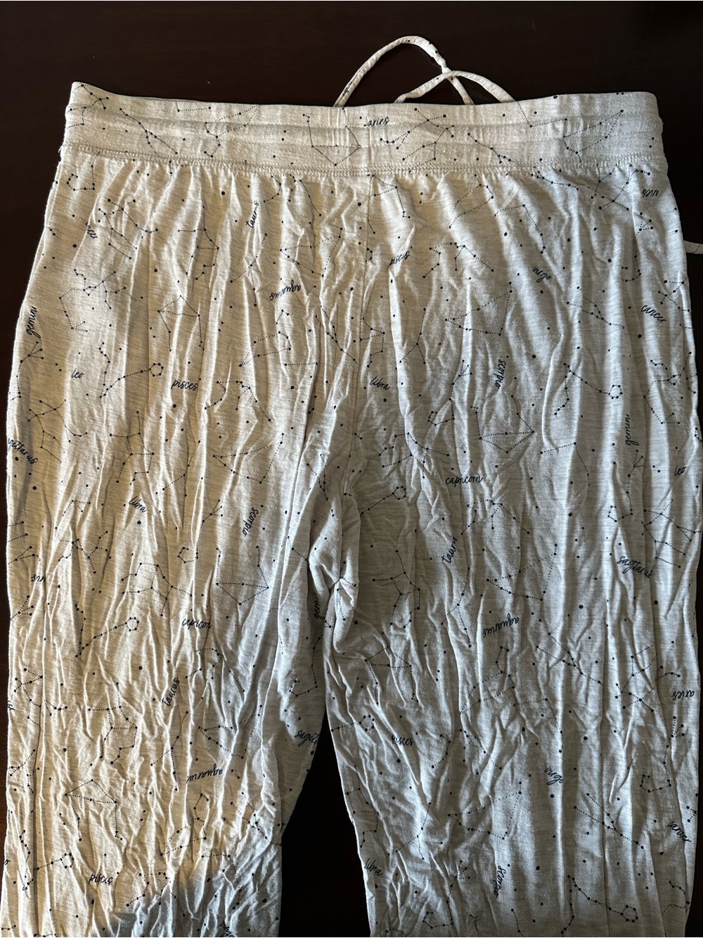 GAP Cream Lounge Pajama Pants with constellations